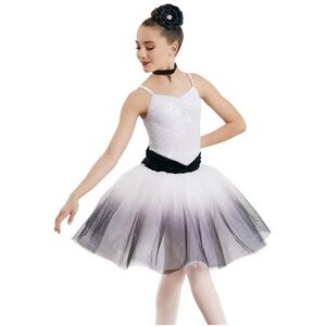 Weissman Showtime | The Great Secret White Gray Ballet Dance Costume, Size MC